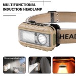 Multifunctional Induction LED headlamp with magnetic base and hook