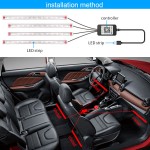Car LED Foot Ambient Light With USB Neon Mood Lights Backlight Music Control App RGB Auto Interior Decorative Atmosphere Light