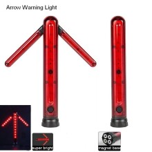 Rechargeable LED Arrow Warning Light,Car Emergency Light,Foldable,with magnet base