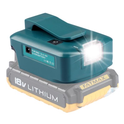 Power Tool Battery Light for Dewalt|BOSCH|Makita|Milwaukee etc. With USB|Type-C Output