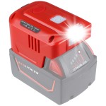 Portable Power Inverter for Dewalt|BOSCH|Makita|Milwaukee 14.4/18V Battery, With USB Output|LED Light