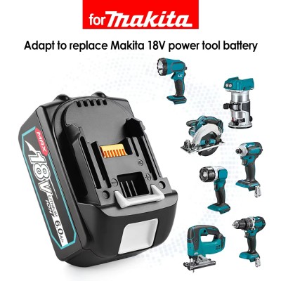 Replaceable Makita Rechargeable 18V Li-ion Battery,OEM available, 3Ah,6Ah,8Ah,10Ah