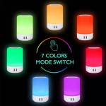 Touch Control RGB Night Light with 4 USB Output Port,with Timer
