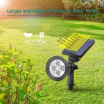 4/7 LED Solar Ground Light Solar Garden Light waterproof Solar Lights for Lawn Patio Yard,IP65