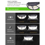 Four Sides Outdoor Solar LED Wall lamp with Motion Sensor