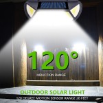 Four Sides Outdoor Solar LED Wall lamp with Motion Sensor