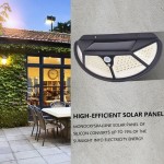 Four Sides Outdoor Solar LED Wall lamp with Motion Sensor