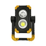 High beam-low beam adjustable work light 4*AA dry battery 800lm 10W+5W LED 360° rotation stand