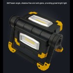 Foldable 2*10W COB LED work light,5000mAh battery, 360° rotation stand