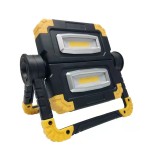 Foldable 2*10W COB LED work light,5000mAh battery, 360° rotation stand