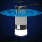 2 IN 1 Solar Charging LED Camping Light with mosquito repellent light,Power Bank,USB Recharging