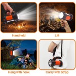 4 in 1 Camping spot light with power bank,red warning light