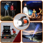 4 in 1 Camping spot light with power bank,red warning light