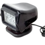 50W LED Rescue Search light for Boat Marine, Spotlight with Wireless Remote, Magnetic Base, Cigarette Lighter Plug