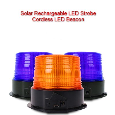 Solar Rechargeable Beacon,with magnet base