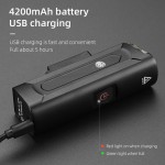 Super bright 1300Lm Aluminum bicycle headlight,w/  power bank