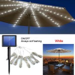 104 LEDs/ 8*Strips  Solar LED Umbrella Light, with Reomote