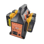 Portable Power Supply Inverter Station,4 Battery Ports for  for Dewalt|BOSCH|Makita|Milwaukee 14.4/18V Battery etc.