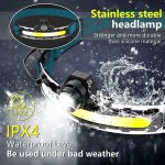 2 IN 1 Rechargeable Headlamp (Flood beam and Spot beam )