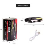 Multi-color rechargeable camping induction headlamp