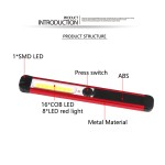 Multicolor & Rechargeable engineers pen light,inspection pen light,with magnet,Red flashing light 