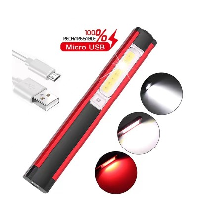 Multicolor & Rechargeable LED pocket light,inspection pen light,with clip and magnet
