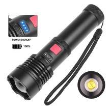 Zoom in/out Rechargeable Flashlight