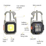 Multi-functions keychain light/tool set 