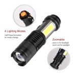 Zoomable Pocket Flashlight with Clip