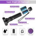 100 LED UV Flashlight