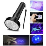 100 LED UV Flashlight