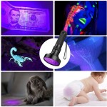 100 LED UV Flashlight