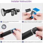 100 LED UV Flashlight