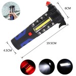 5 in 1 emergency light with safety hammer,cutter
