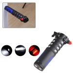 5 in 1 emergency light with safety hammer,cutter