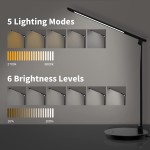 Aluminum 10W Dimmable Desk Light with USB output