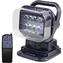 50W LED Spotlight LED Search Light 360 Degree LED Rotating Remote Control Work Light with Magnetic Base for SUV Boat